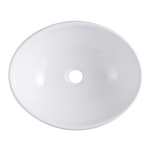 Ceramic Countertop Basin GoodHome Nessa 40x33cm, white