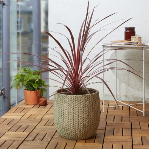 Verve Plant Pot Knit, outdoor, 29cm, ebige