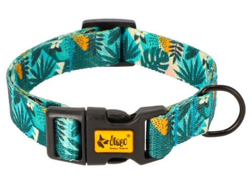 Dingo Adjustable Dog Collar City - Monstera 2.0cm/45cm