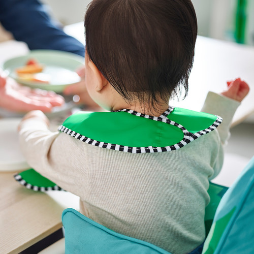 GRÖNFINK Bib, green/yellow