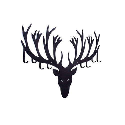 Wall Hanger Antlers, black