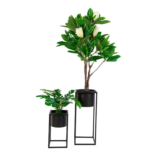 Plant Stands Set of 2pcs Marla, black