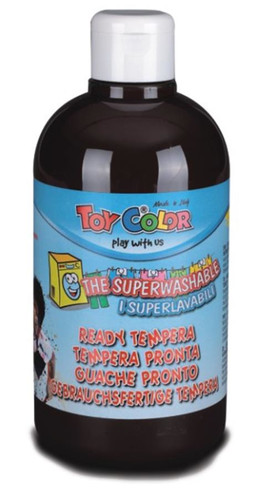 Toy Color Tempera Paint 500ml, dark brown