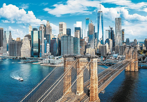 Trefl Jigsaw Puzzle Brooklyn Bridge, New York, USA 1000pcs 12+