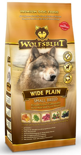 Wolfsblut Dog Food Wide Plain Small Horse Meat with Sweet Potato 500g