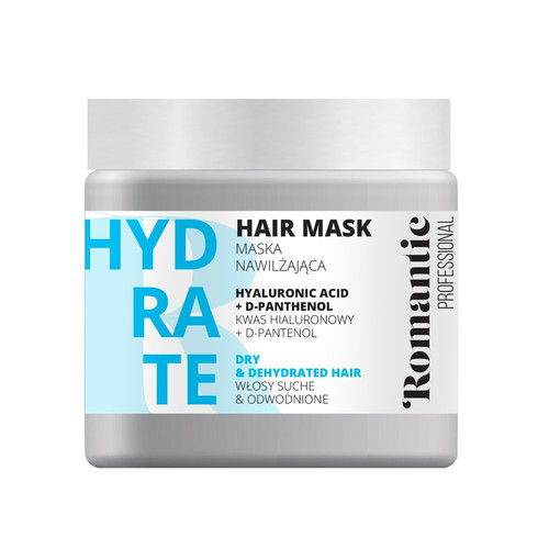 Romantic Professional Hair Mask for Dry Hair Hyaluronic Acid & D-Panthenol 500ml