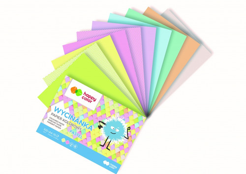 Happy Color Coloured Paper Pastel A4 10 Sheets x 10pcs