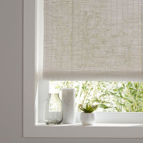 Corded Bamboo Roller Blind Colours Java 60x180cm, white