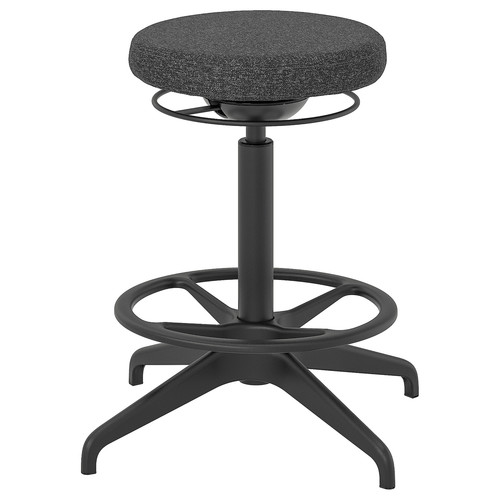 LIDKULLEN Active sit/stand support, Gunnared dark grey