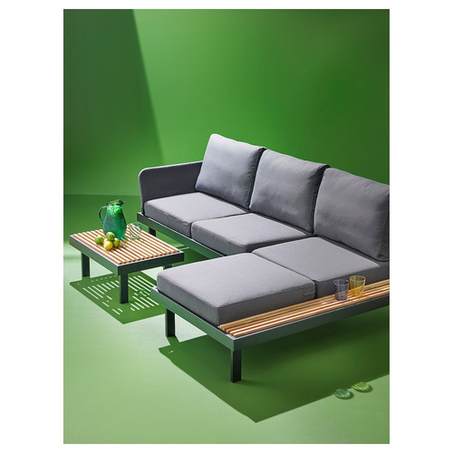 REVSKÄR 3-seat conversation set, anthracite outdoor