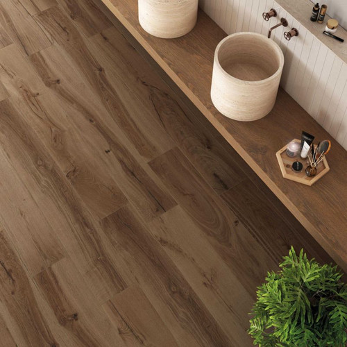 Gres Floor Tile Daring 24 x 120 cm, nut, 1.16 sqm