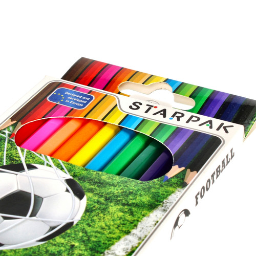 Starpak Colour Pencils 12 Colours Football