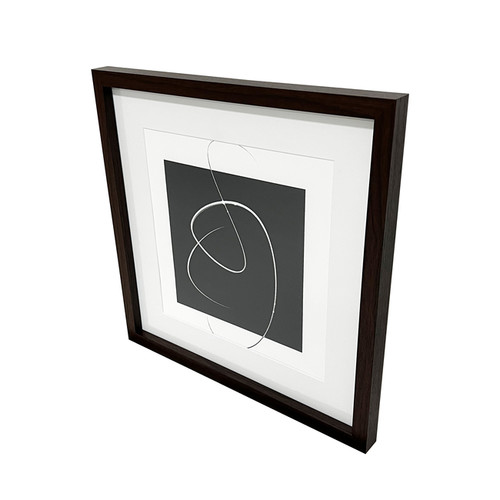 GoodHome Picture Frame Islande 40 x 40 cm, walnut