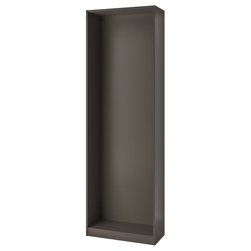 PAX Wardrobe frame, dark grey, 75x35x236 cm