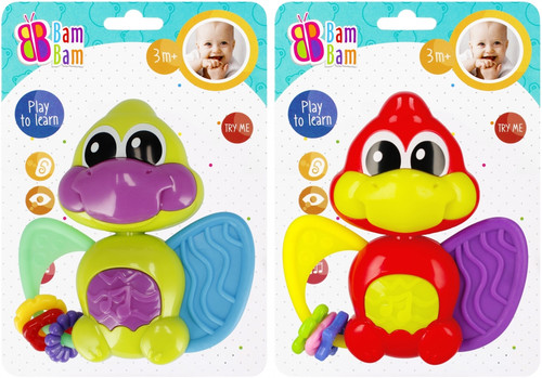 Bam Bam Musical Toy Dino, 1pc, assorted colours, 3m+