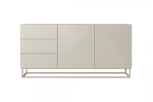 Cabinet with Doors & Drawers Asha 167cm, cashmere/cashmere