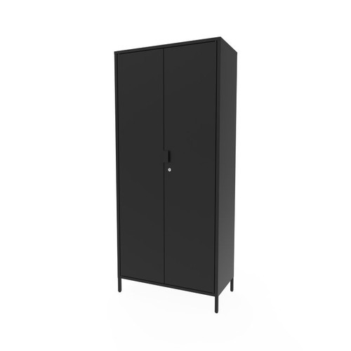 GoodHome Storage Cabinet Rand 180 x 80 x 40 cm, matt black