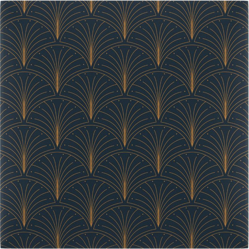 Upholstered Wall Panel Stegu Mollis Square 30 x 30 cm, dark blue - gold