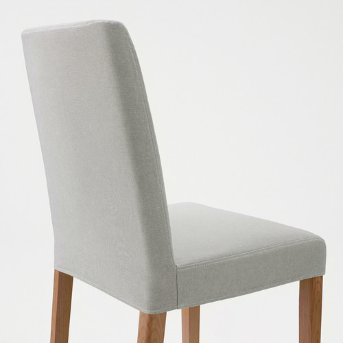 BERGMUND Chair, oak, Orrsta light grey