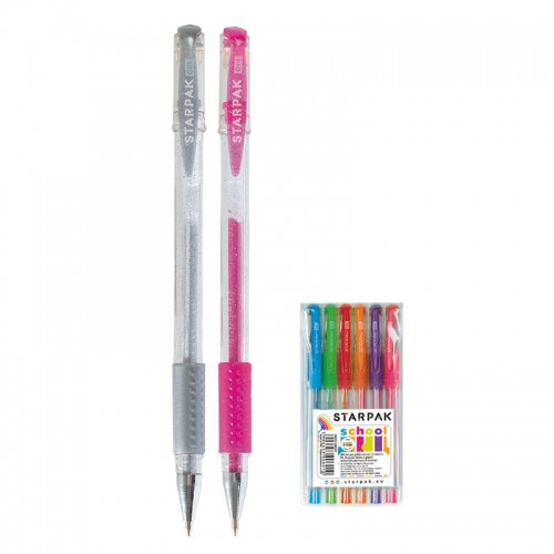 Starpak Glitter Gel Pens 6 Colours