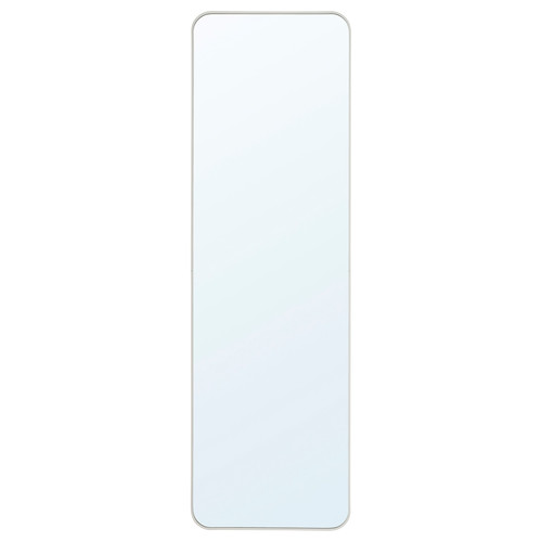 LINDBYN Mirror, white, 40x130 cm