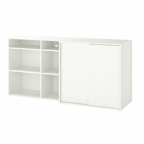 VIHALS Storage combination, white, 190x47x90 cm