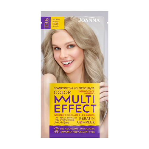 Joanna Multi Effect Color Keratin Complex Instant Color Shampoo no. 03.5 Silver Blond 35g