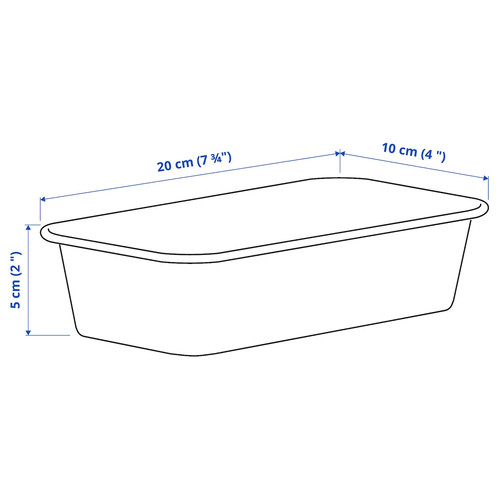 NOJIG Organizer, plastic, beige, 10x20x5 cm