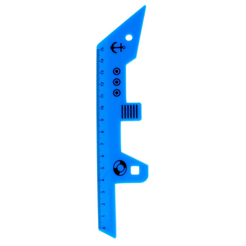 Starpak Plastic Ruler Ship 15cm