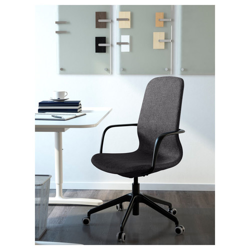 LÅNGFJÄLL Office chair with armrests