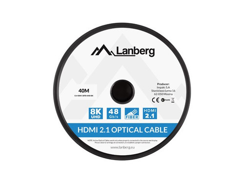 Lanberg Cable HDMI M/M v2.1 40M 8K OAC