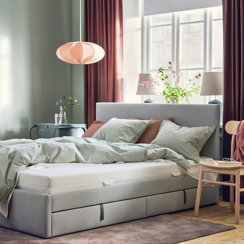 ÅBYGDA Foam mattress, firm/white, 140x200 cm
