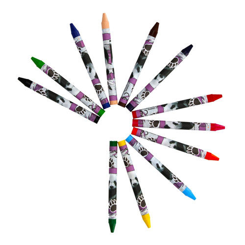 Starpak Wax Crayons 12 Colours Hello Panda