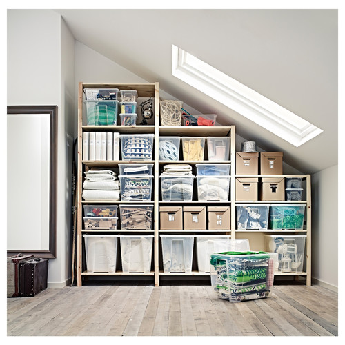 IVAR 3 sections/shelves, pine, 259x50x226 cm
