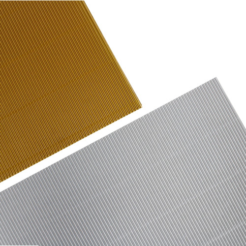 Corrugated Paper B4 10pcs, gold/silver