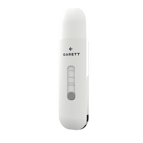 Garett Cavitation Peeling Device Beauty Breeze Scrub, white