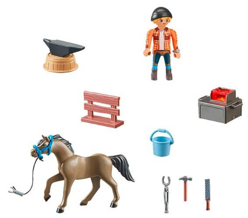 Playmobil Farrier Ben and Achilles 5+