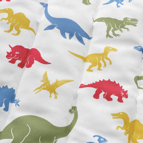 POÄNG Children's armchair cushion, Medskog, dinosaur pattern