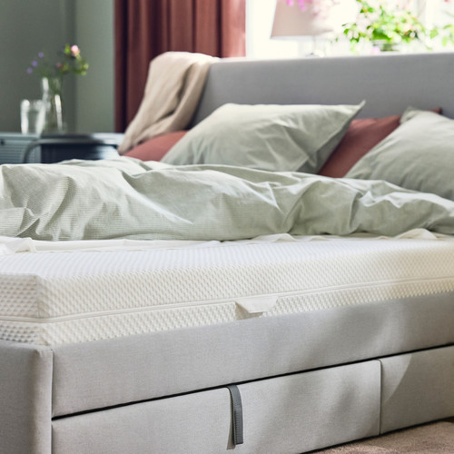 ÅBYGDA Foam mattress, firm/white, 140x200 cm