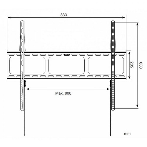 TV Wall Mount 42-80" 60kg 022649, black