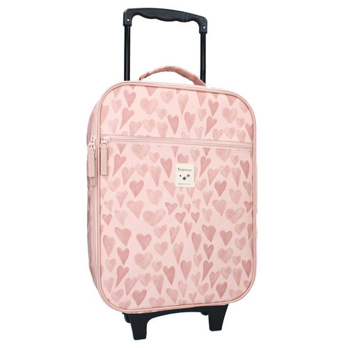 Kidzroom Trolley Suitcase Current Legend Heart, pink