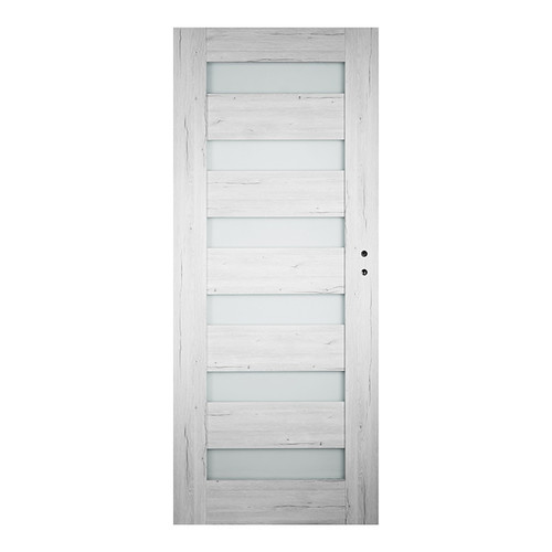 Internal Door Trame 70, left, silver oak