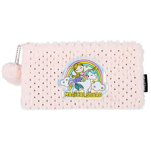 Plush Pencil Pouch Case Cristal Unicorn