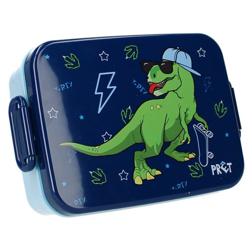 PRET Lunch Box Dino T-Rex Navy