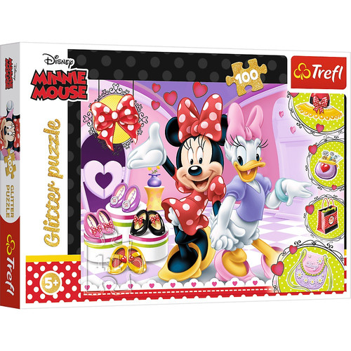 Trefl Children's Glitter Puzzle Disney Minnie Mouse 100pcs 5+