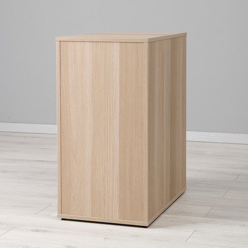 ALEX Storage unit, white stained/oak effect, 36x70 cm