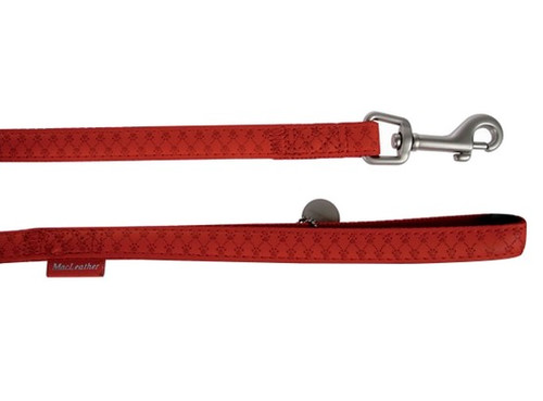 Zolux Dog Leash Mac Leather 25mm/1.2m, red