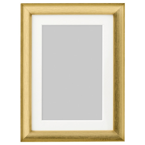 SILVERHÖJDEN Frame, gold-colour, 13x18 cm