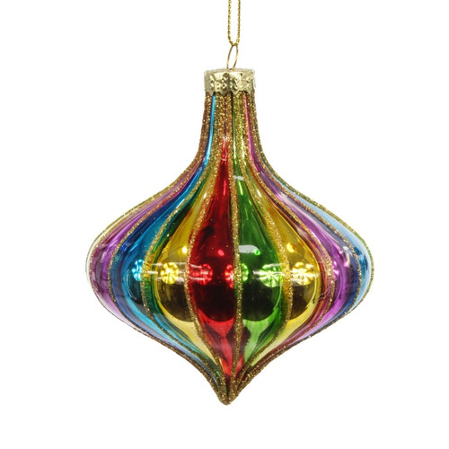 Christmas Bauble Drop 8 x 9 cm, multicolour