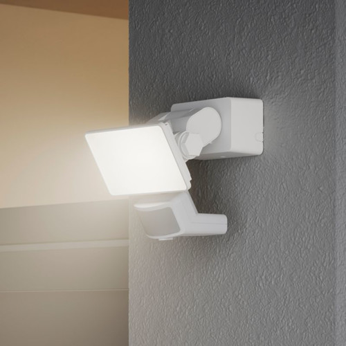 GoodHome Floodlight Davern, motion sensor, 10 W, white